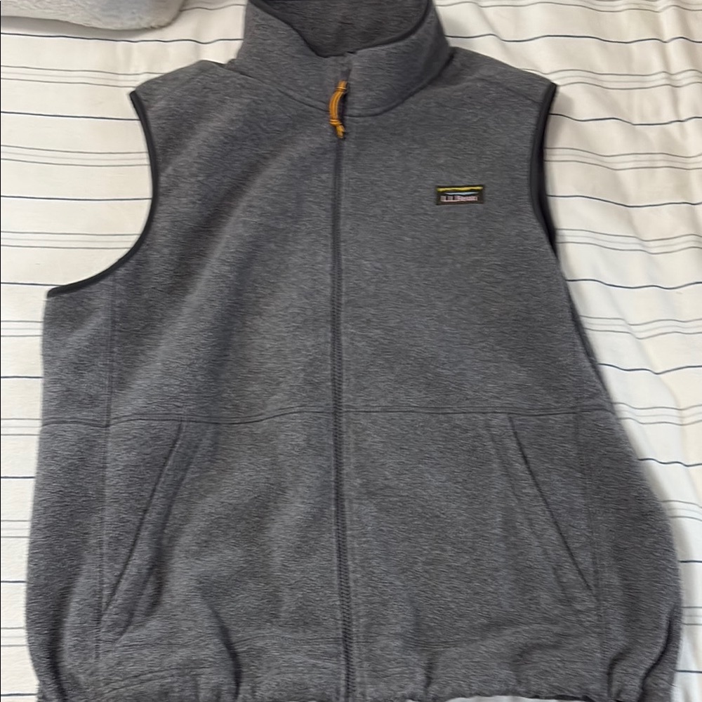 Gray Fleece Vest- LL Bean